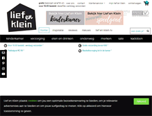 Tablet Screenshot of liefenklein.nl